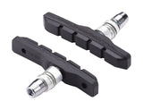 BBB BBS-04OE VeeStop V-brake pads for Shimano V-brakes, pack of 25, durable bicycle brake components with rubber pads.