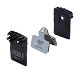 BBB BBS-561C Shimano Coolfin organic bike brake pads with cooling fins, featuring durable components for effective stopping.