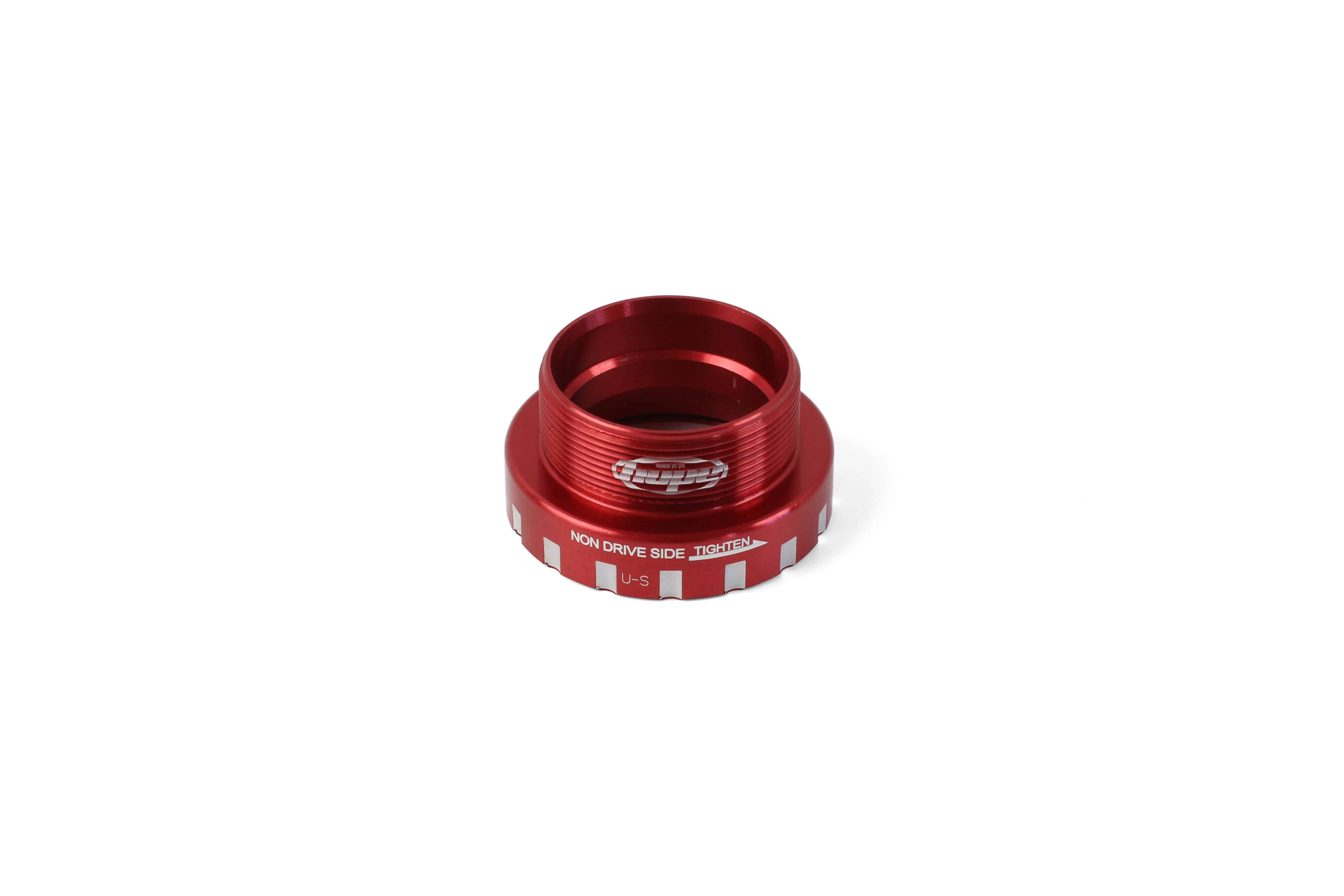 Hope BB BSA threaded 24mm non-drive side cup for bike bottom bracket replacement, shown in close-up image.
