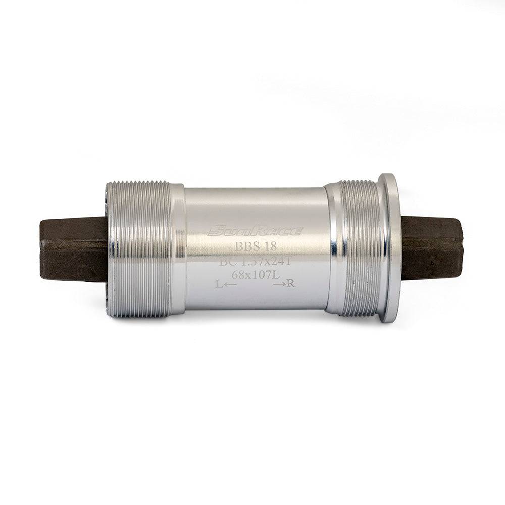 Sunrace BBS 18 SB cartridge bottom bracket for 68mm shell with 103/113mm spindle, compatible with bike components.