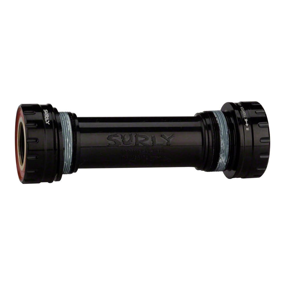 Surly O.D bottom bracket set for bikes with 73mm, 100mm, Moonlander, and ICT frames, showing the components and hardware.