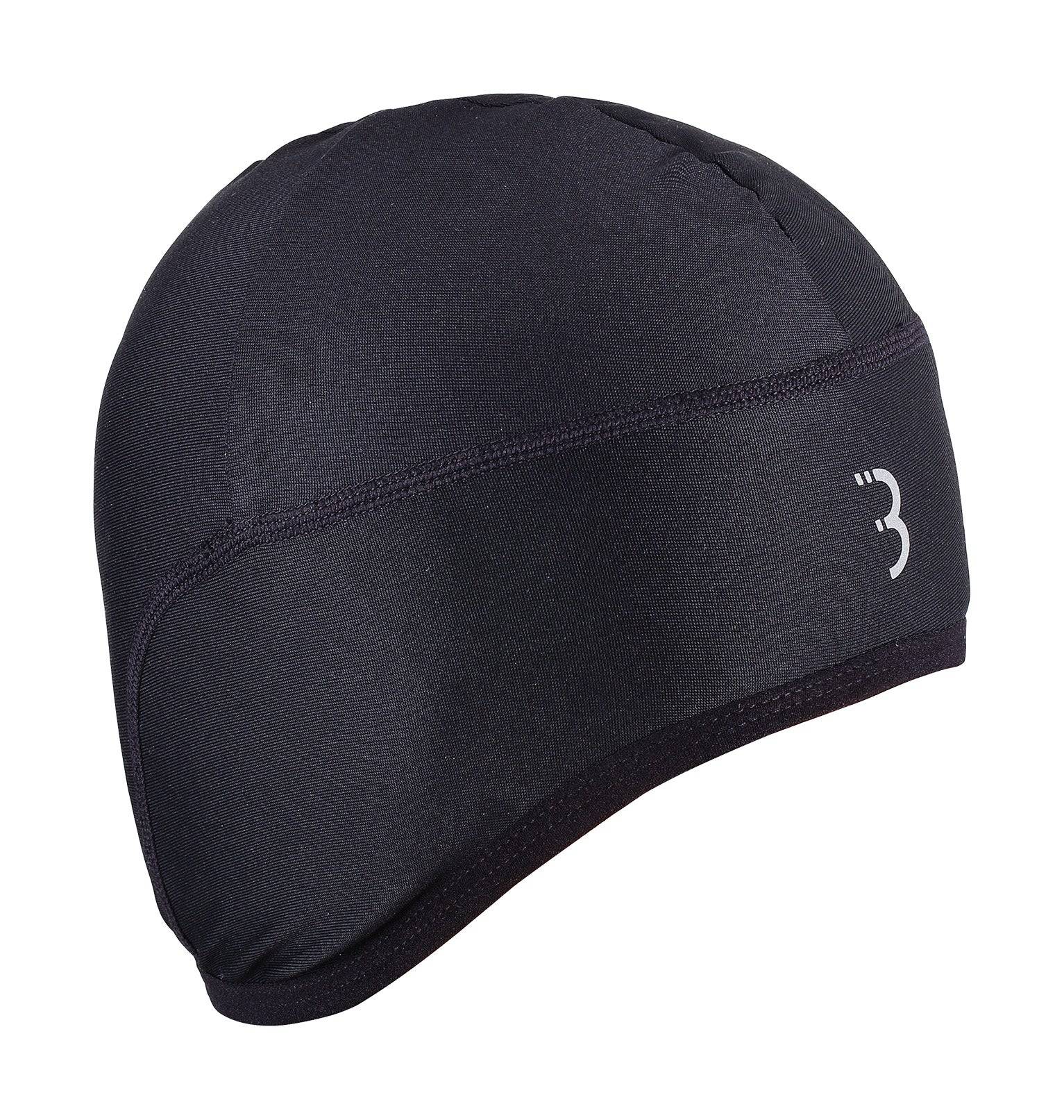 BBB BBW-299 thermal helmet hat with ponytail opening, designed for cold weather riding, featuring a cozy, insulated exterior.
