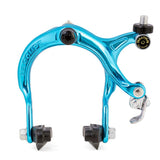 Dia-Compe 883 QR BMX brake components with quick release for front and rear wheels, shown on a bicycle.
