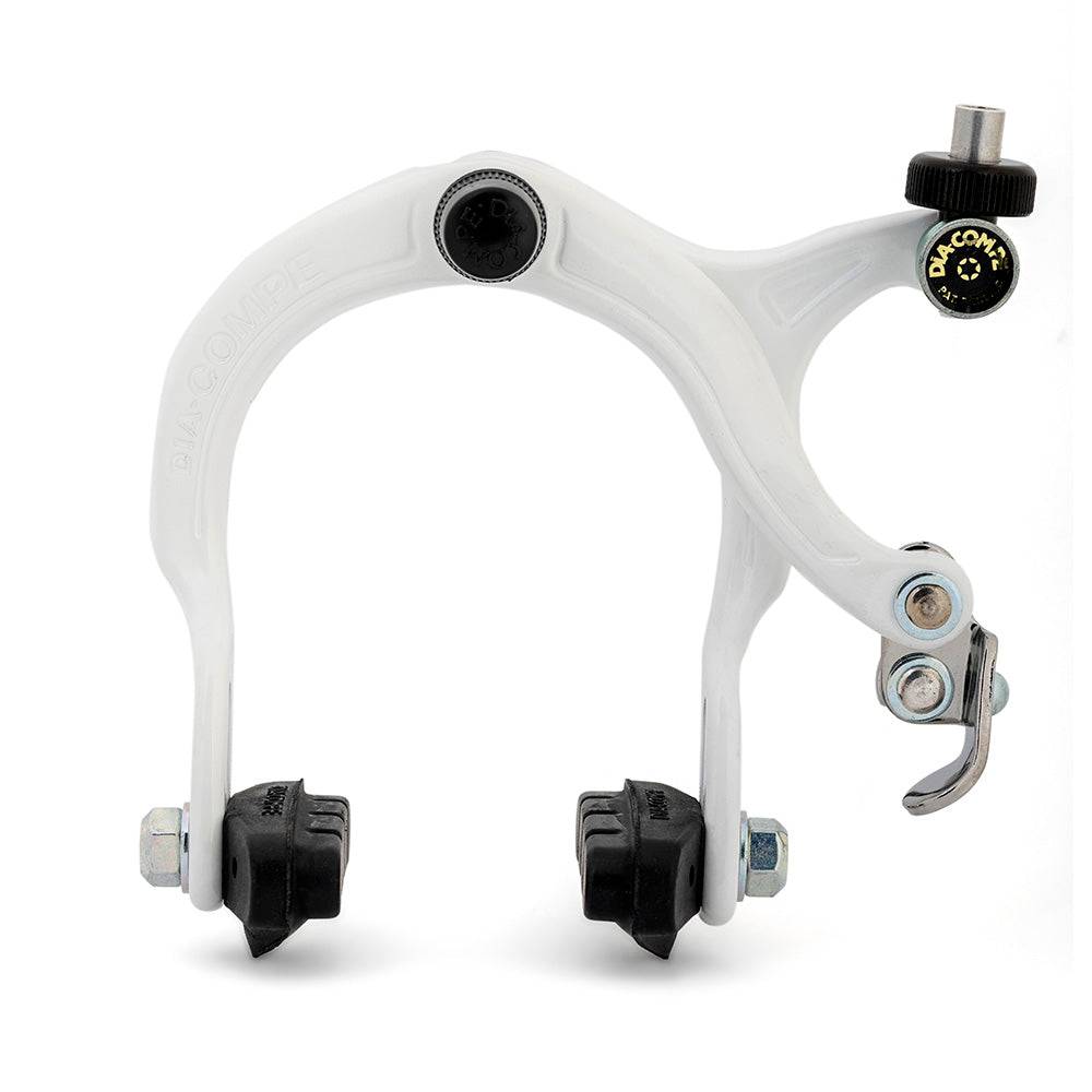 Dia-Compe 883 QR BMX brakes with quick release levers for front and rear wheels, bicycle component for reliable stopping power.