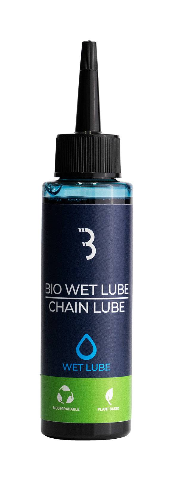 BBB BCH-203 BioWetLube 100ml eco-friendly bike chain lubricant for workshop use, biodegradable and suitable for bike maintenance.