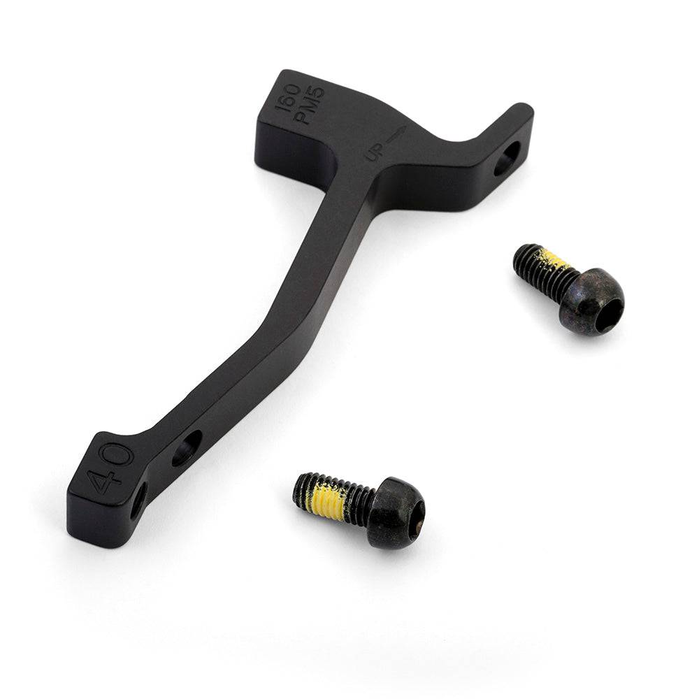Hayes post mount brake adaptors for disc brake conversion and alignment, showing metal components with mounting holes.