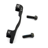 Hayes post mount brake adaptors for disc brake conversion and alignment, showing the metal components and mounting features.