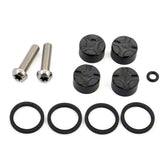 Hayes Dominion T4 caliper rebuild kit with hydraulic disc brake repair components, shown in a clear image.