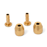 Hayes disc brake hose fitting kit with metal connectors for secure bicycle brake system connections, components for reliable braking.