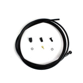 Hayes Dominion K2 hydraulic brake hose kit with Kevlar reinforcement and fittings for disc brake systems.