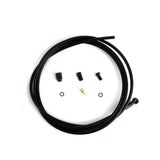 Hayes Dominion K2 hydraulic brake hose kit with Kevlar reinforcement and fittings for disc brake systems.