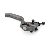 Hayes Dominion SRL short reach disc brake lever for mountain bikes, showing the black brake lever with mounting hardware.