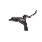 Hayes Dominion Master Cylinder and Short Reach Lever for disc brake system, showing metal components and brake lever.