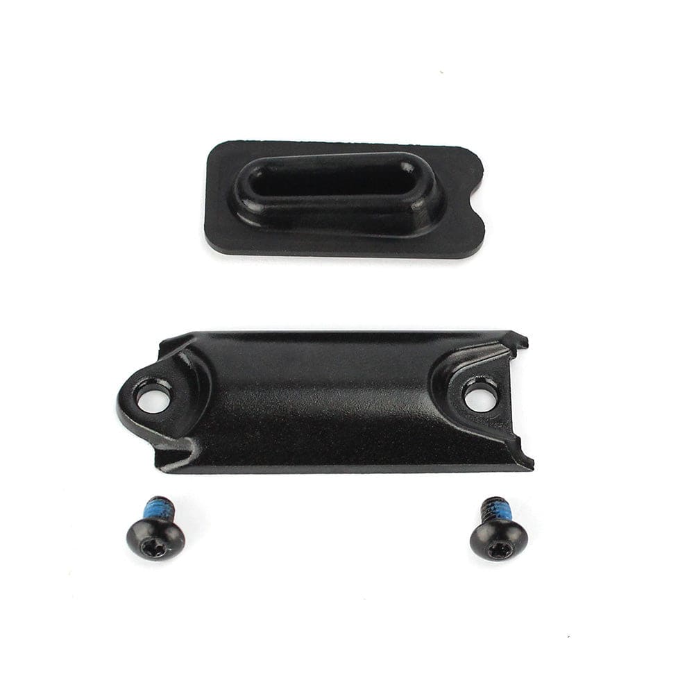 Hayes Dominion Master Cylinder Reservoir Cap for brake system sealing and protection, metal component with branding details.