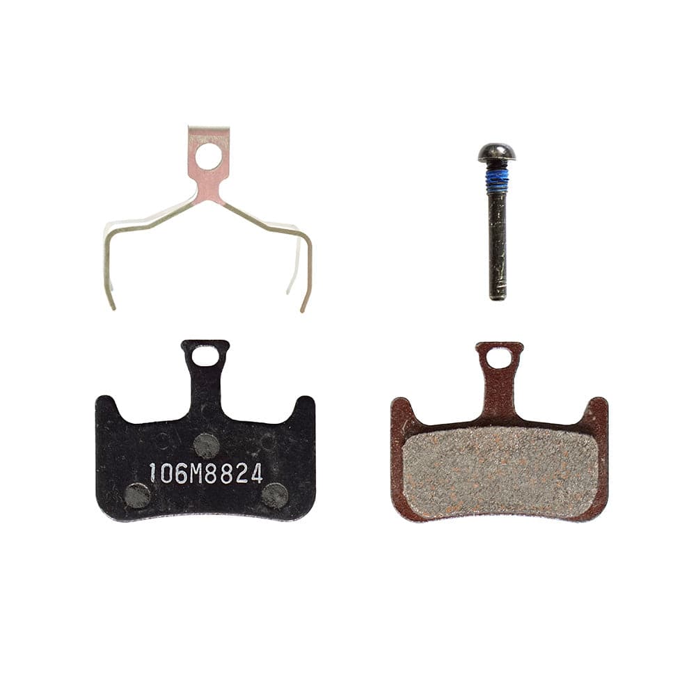 Hayes Dominion A2 semi-metallic brake pads for reliable disc brake performance, shown in the image.