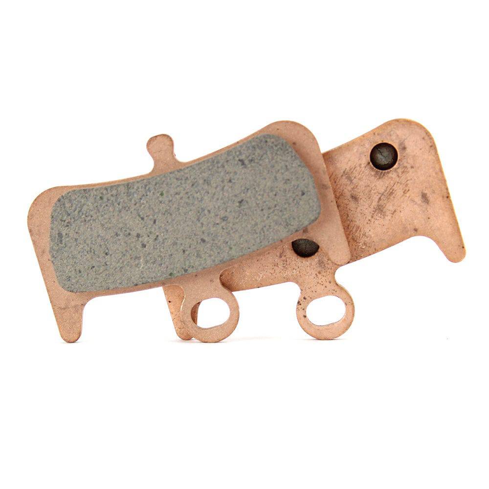 Hayes Dominion A4 Sintered Brake Pads with metal backing for reliable wet and dry stopping power on bicycle components