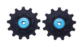 BBB BDP-09 RollerBoys 13T jockey wheels in black for Shimano 12-speed MTB groupsets, showing close-up of the component.