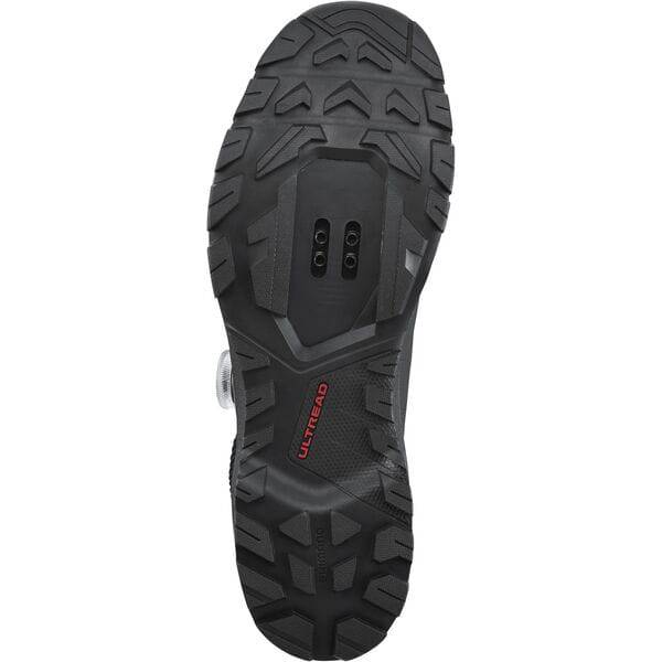 Shimano EX7 GORE-TEX waterproof MTB shoes with rugged design and mountain biking sole, suitable for mountain biking adventures.