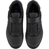 Shimano GE5 gravel shoes with SPD cleats, Enduro rubber sole, black, lightweight cycling footwear for off-road riding.