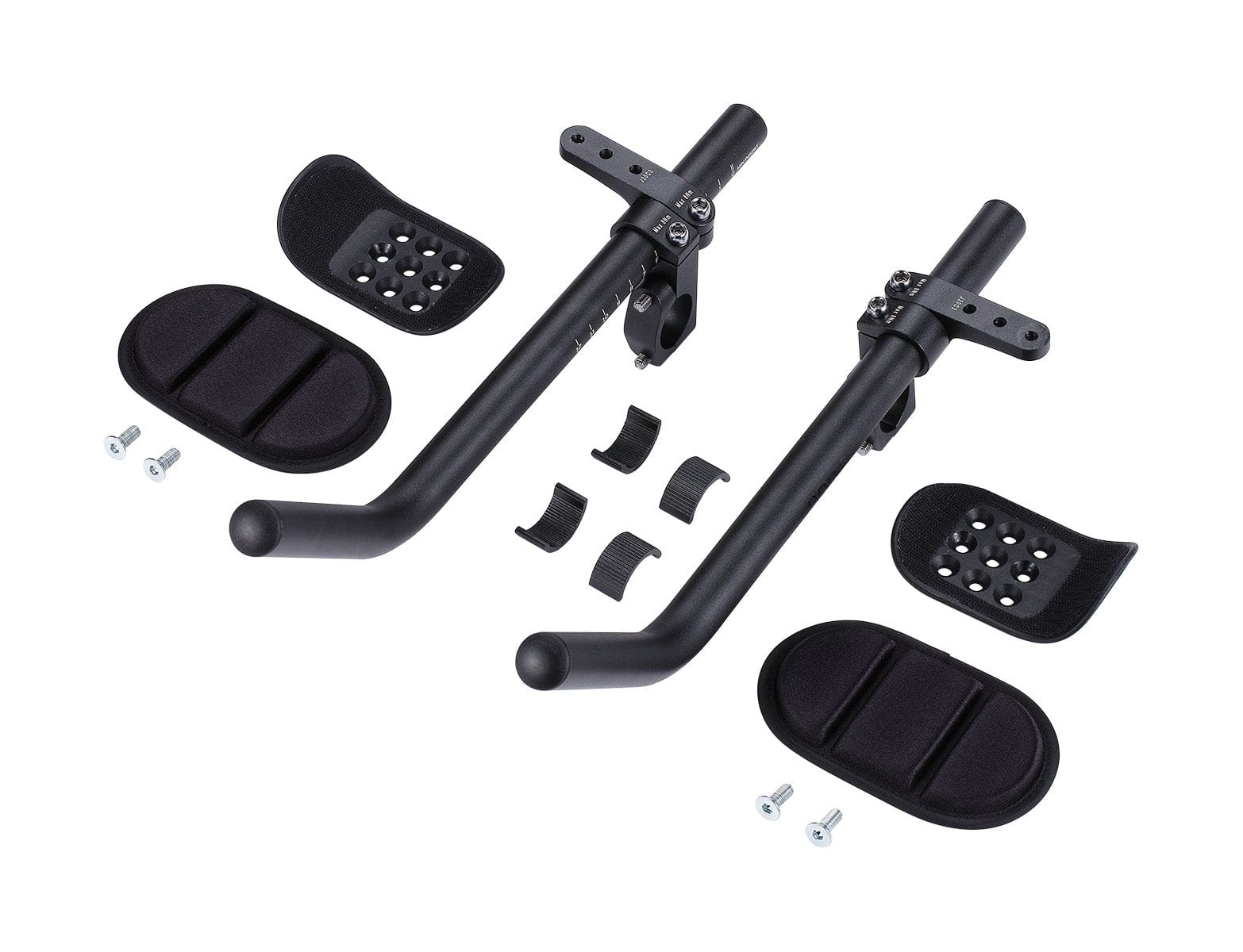 BBB BHB-60 AeroMax J-Bend Extensions for 31.8mm handlebars, aerodynamic bike bar components with a sleek J-bend design.