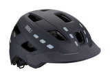 Black BBB BHE-162 District LED cycling helmet with adjustable size 54-60cm and built-in USB rechargeable lights.
