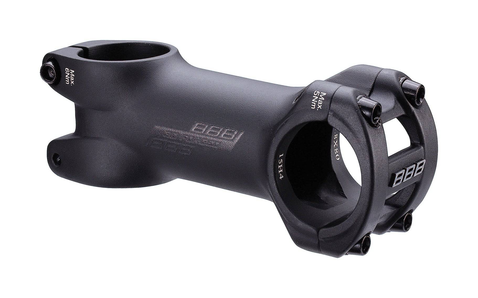 BBB RoadForce II Stem BHS-08 for 31.8mm handlebars, 6° angle, suitable for E-Bikes and mountain bikes.