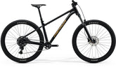 Merida Big Trail 300 29-inch hardtail mountain bike with Shimano CUES U4000 components and black-bronze frame.