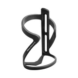 Blackburn Sidetrack side-entry bottle cage with adjustable mounting slots for bikes, made of durable black metal.