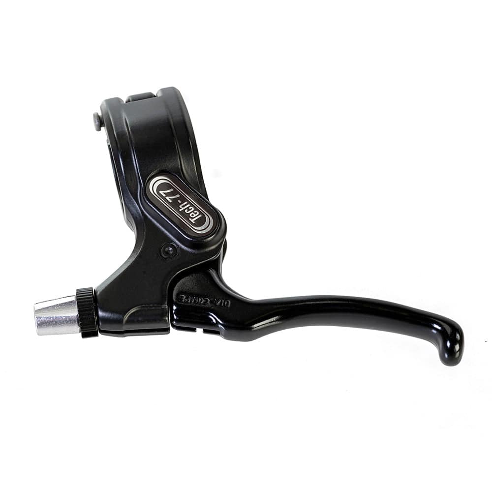Dia-Compe Tech 77 BMX brake lever in durable cast alloy with 2/3 finger design, shown individually for bike components.