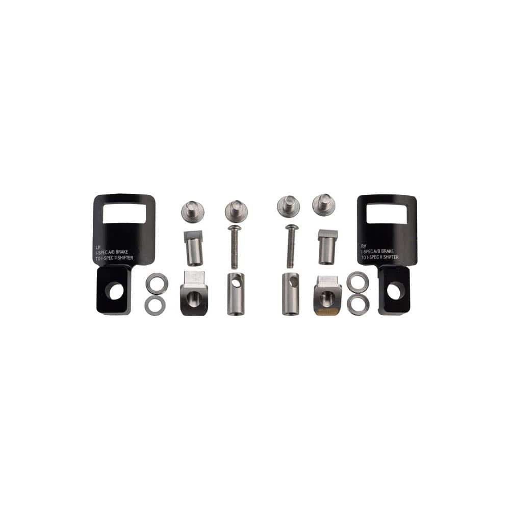 CNC machined Problem Solvers Rematch Adapter for bike brake components, showing precision metal construction and mounting details.