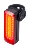 BBB BLS-168 Signal Pro Mini rear LED bike light with waterproof design, 250 lumens, day flash mode, mounted on a bike.