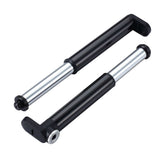Black BBB BMP-102 DoubleShot Road Mini Pump with Presta valve, compact bicycle pump for on-the-go inflation.