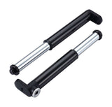 Black BBB BMP-102 DoubleShot Road Mini Pump with Presta valve, compact bicycle pump for on-the-go inflation.