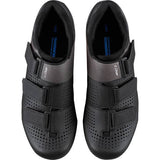 Shimano RC1W women's SPD-SL road cycling shoes with sleek design and secure fastening for professional performance.