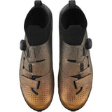 Shimano RX8R gravel cycling shoes with BOA Li2 dial fit system, black with reinforced toe and breathable mesh uppers.