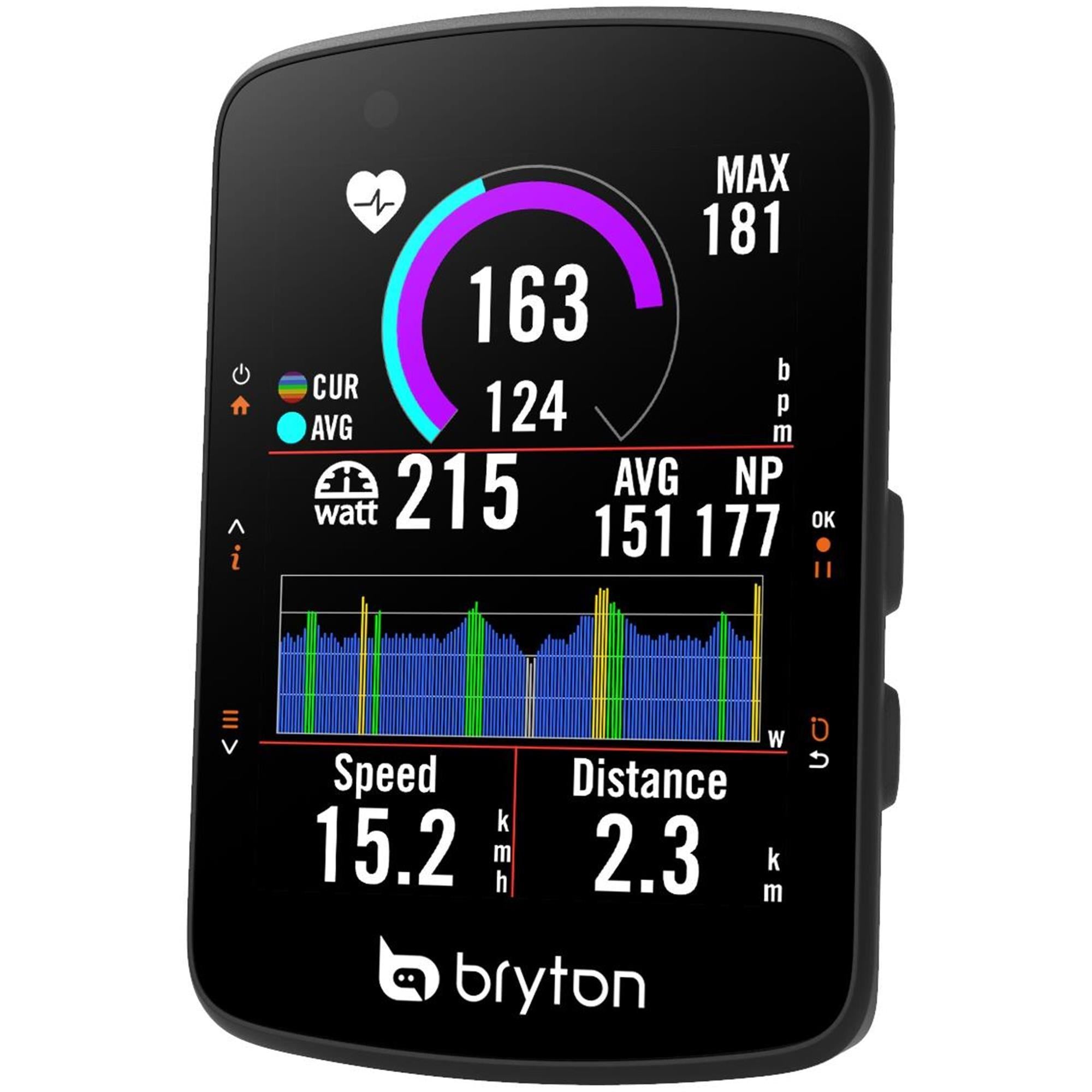 Bryton Rider S550 E GPS bike computer with 2.8-inch display and 37-hour battery, designed for e-bike navigation and tracking.