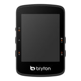 Bryton Rider 460E GPS bike computer with E-bike support, ANT+ and Bluetooth sensors, shown mounted on a bicycle handlebar