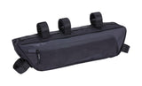 Black BBB BSB-142 Middle Mate Frame Bag for bikes, water-resistant small accessory mounted on a bike frame.