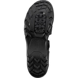 Shimano SD5 (SD501) unisex SPD mountain biking shoes showing black and gray design with clipless pedal compatibility.