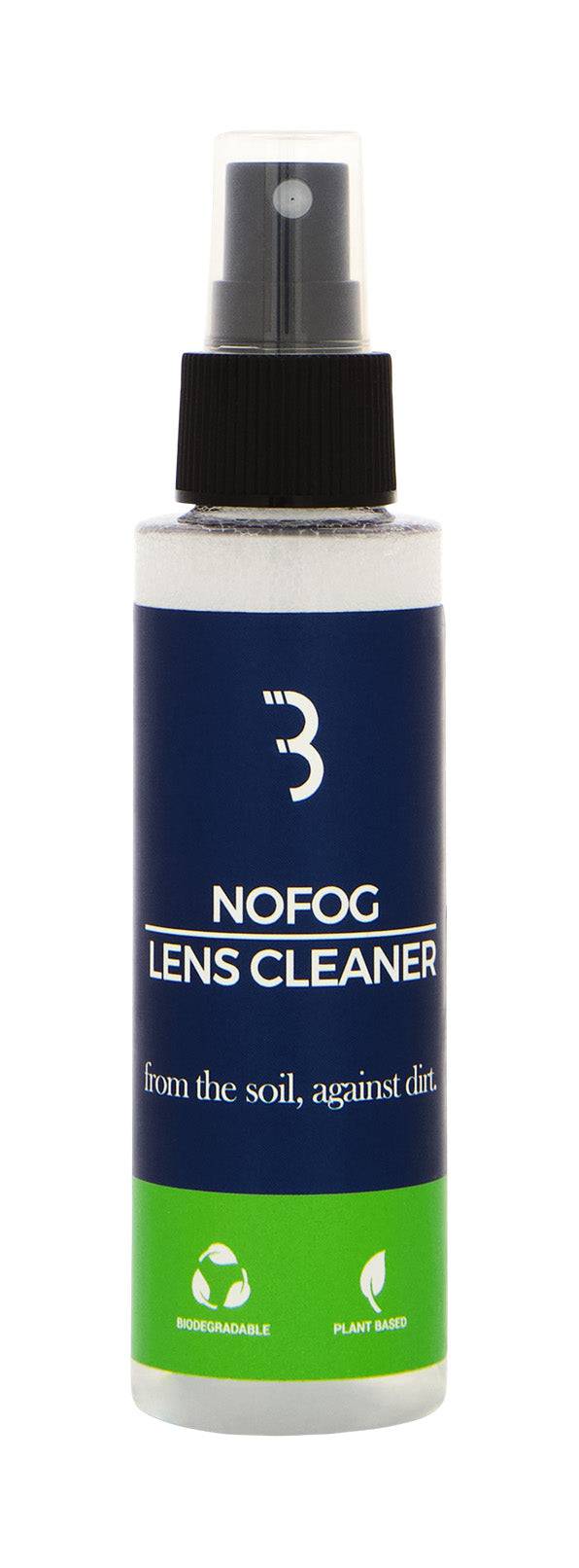 BBB BSG-100 NoFog Glasses Lens Cleaner Spray in 100ml bottle, eco-friendly anti-fog solution for glasses and lenses.