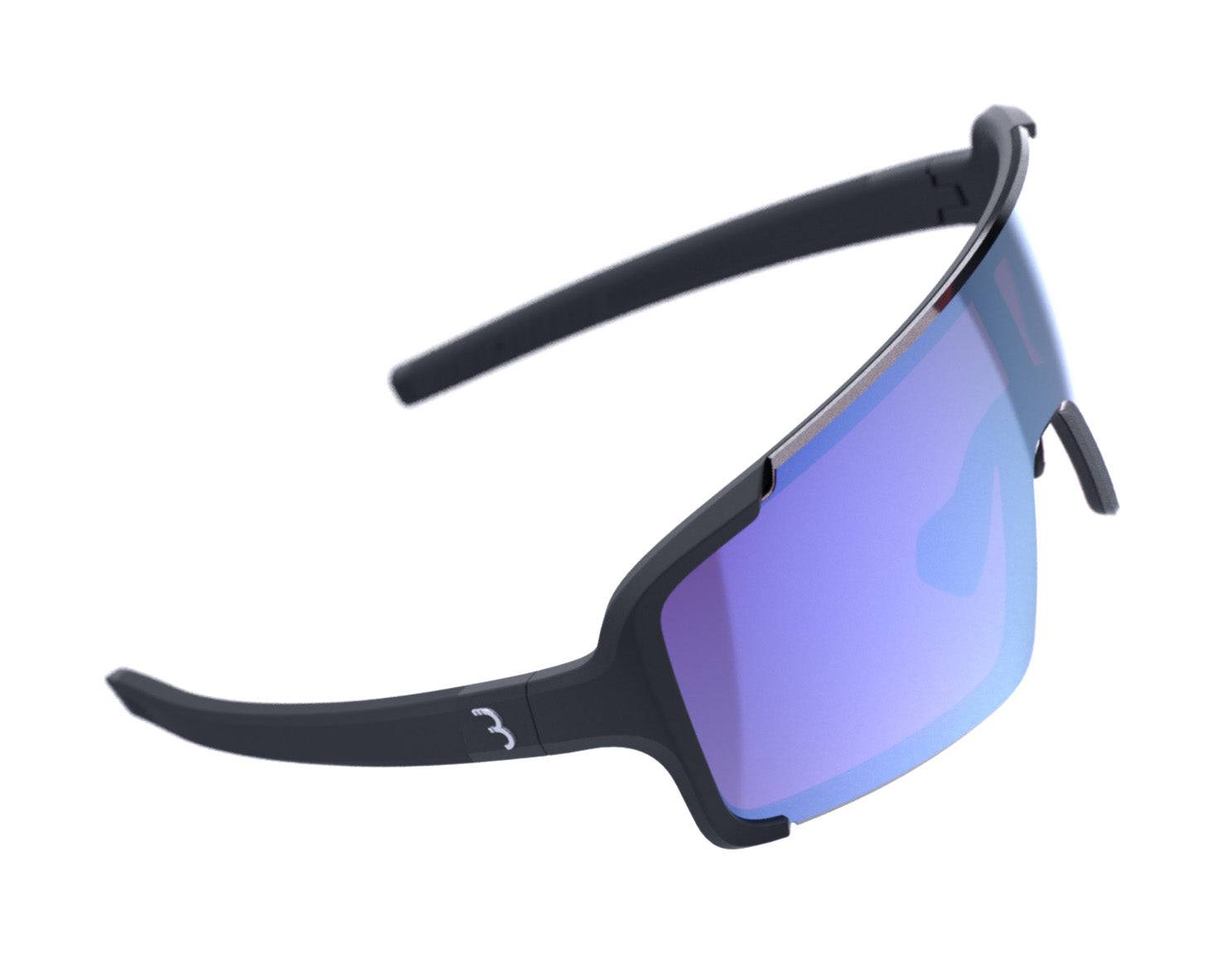 BBB Chester Flux Sport Glasses with high contrast lenses and interchangeable clear spare lenses, designed for active use.