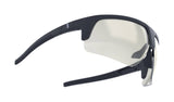 BBB BSG-75PH Comet PH Sport Glasses in matte black with photochromic lenses, shown from the side with sleek frame details.