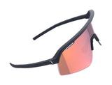 BBB Valor Flux Sport cycling glasses with adjustable nose piece and spare lens, featuring sleek frame design and tinted lenses.