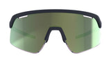 BBB Valor Flux Sport cycling glasses with adjustable nose piece and spare lens, featuring a sleek frame and tinted lenses.