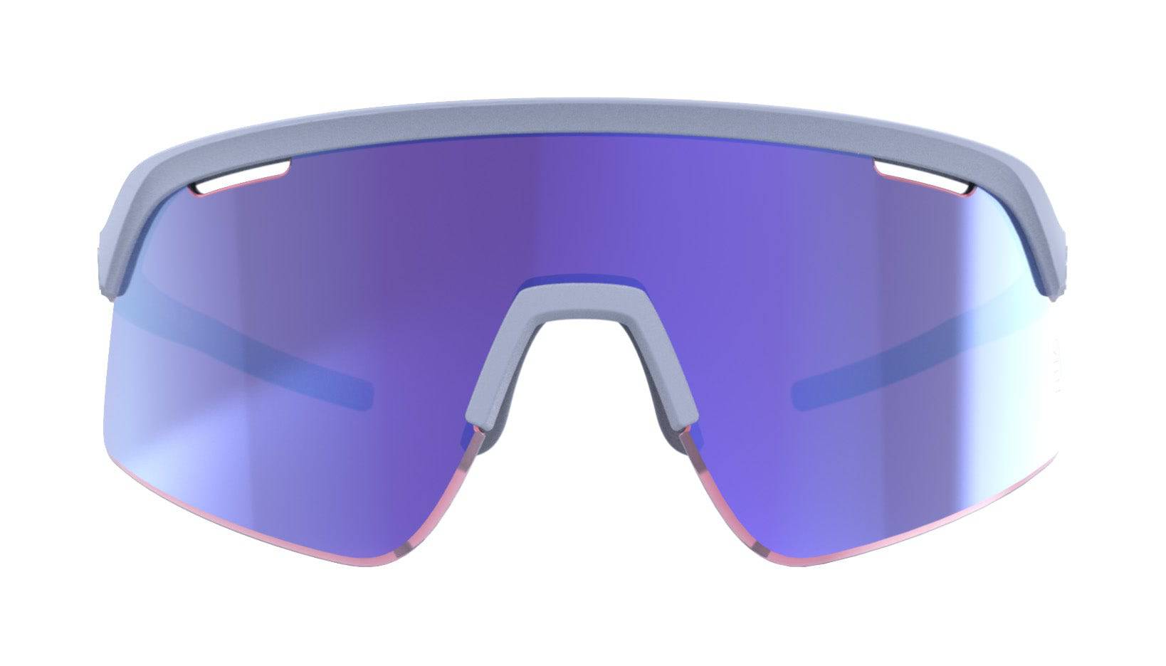 BBB Valor Flux Sport cycling glasses with adjustable nose piece and spare lens, featuring sleek frame and tinted lenses for outdoor riding.