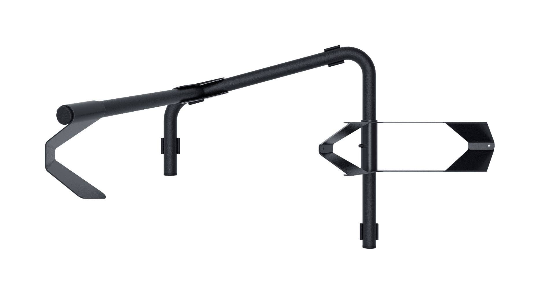 BBB BTL-156 SteadyUp bike storage stand for workshops, featuring a universal, stable bicycle display rack in a workshop setting.
