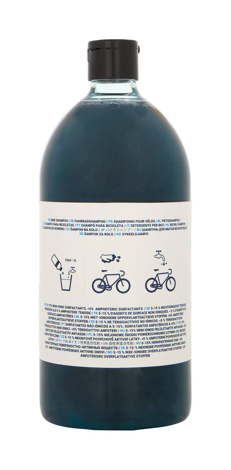 BBB BTL-251 BioSuperWash bike shampoo bottle with eco-friendly, pH-neutral cleaner and natural wax for bike cleaning.