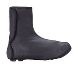 BBB MultiFlex waterproof cycling shoe covers with Velcro closure, designed to protect shoes from rain and wind during rides.