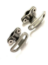 Carradice Cyclo Loops stainless steel saddle bag attachment for bikes, showcasing durable, secure mounting hardware for cycling accessories.