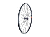 Bontrager AT-550 29-inch mountain bike wheel with FM31 hub, tubeless compatible, 36-hole, black aluminum rim, MTB components